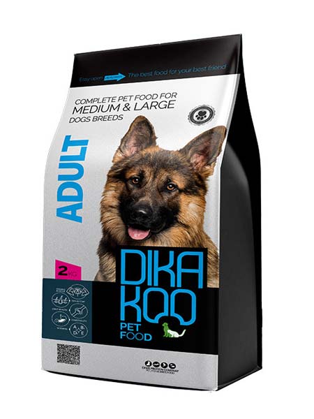 خوراک خشک سگ دیکاکو مدل medium & large adult وزن 2 کیلو Dikakoo