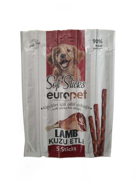 تشویقی سگ مدادی یوروپت با دوطعم گوشت و مرغ 5 عددی