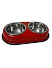 ظرف دوقلوی استیل سگ و گربه | Stainless -twin-dish-for-dog-and-cat